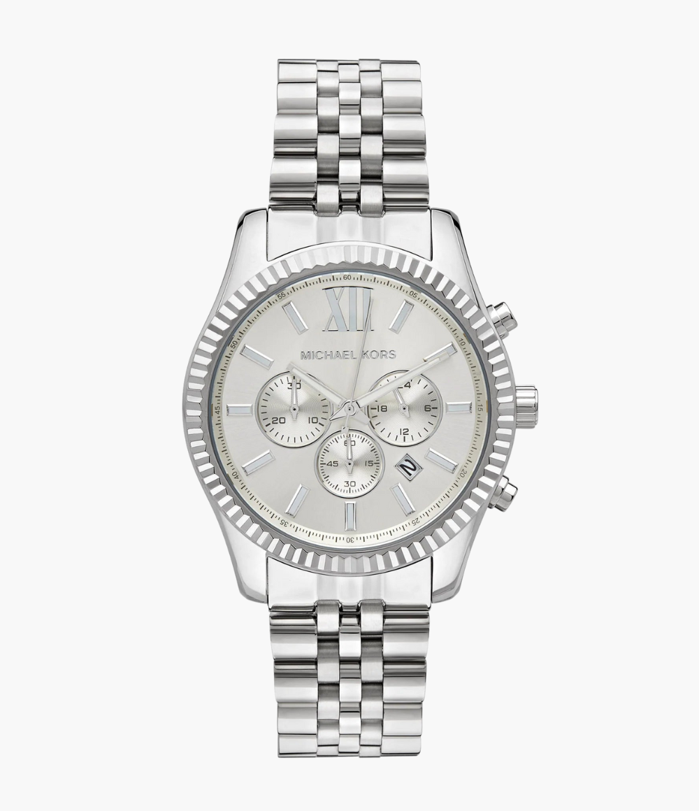 Micheal Kors lexington silver colour Mk8405