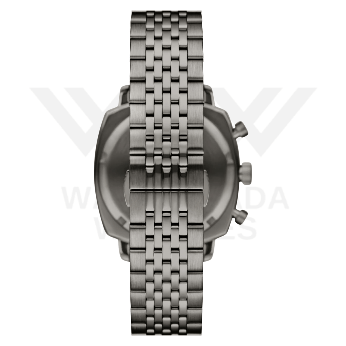 EMPORIO ARMANI CHRONOGRAPH GUNMETAL STAINLESS STEEL WATCH